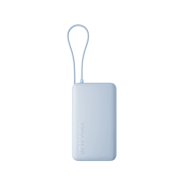 סוללת גיבוי 67W 10000mAh כבל מובנה דגם Xiaomi 67W PB 10000mAh בצבע כחול