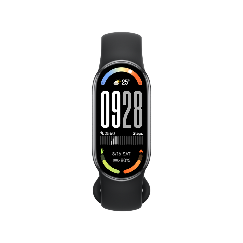 צמיד כושר חכם דור 10 דגם Xiaomi Smart Band 10 בצבע שחור