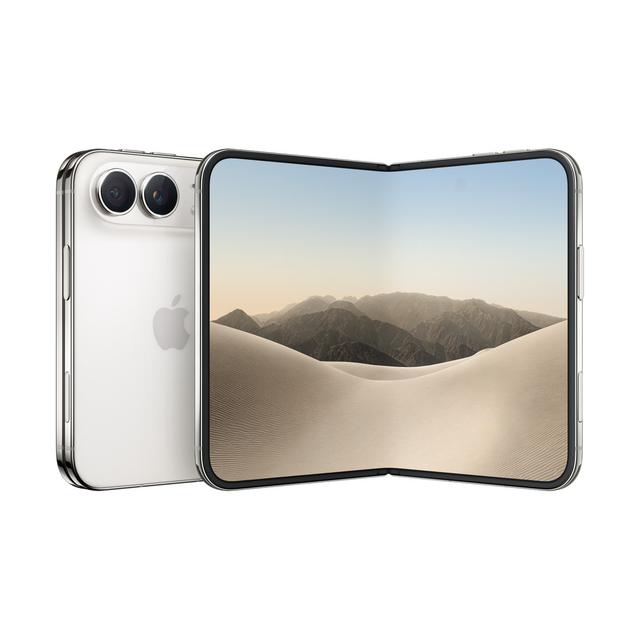 אייפון דואו iPhone Duo בצבע Star White, פתוח וסגור