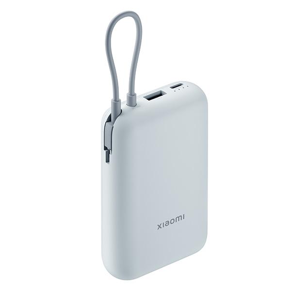 סוללת גיבוי 10000mAh ניידת דגם Xiaomi Power Bank 10000mAh בצבע כחול — מבט קדמי