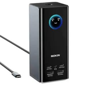 MOKiN תחנת עגינה 17 ב-1 לשלושה מסכי 4K